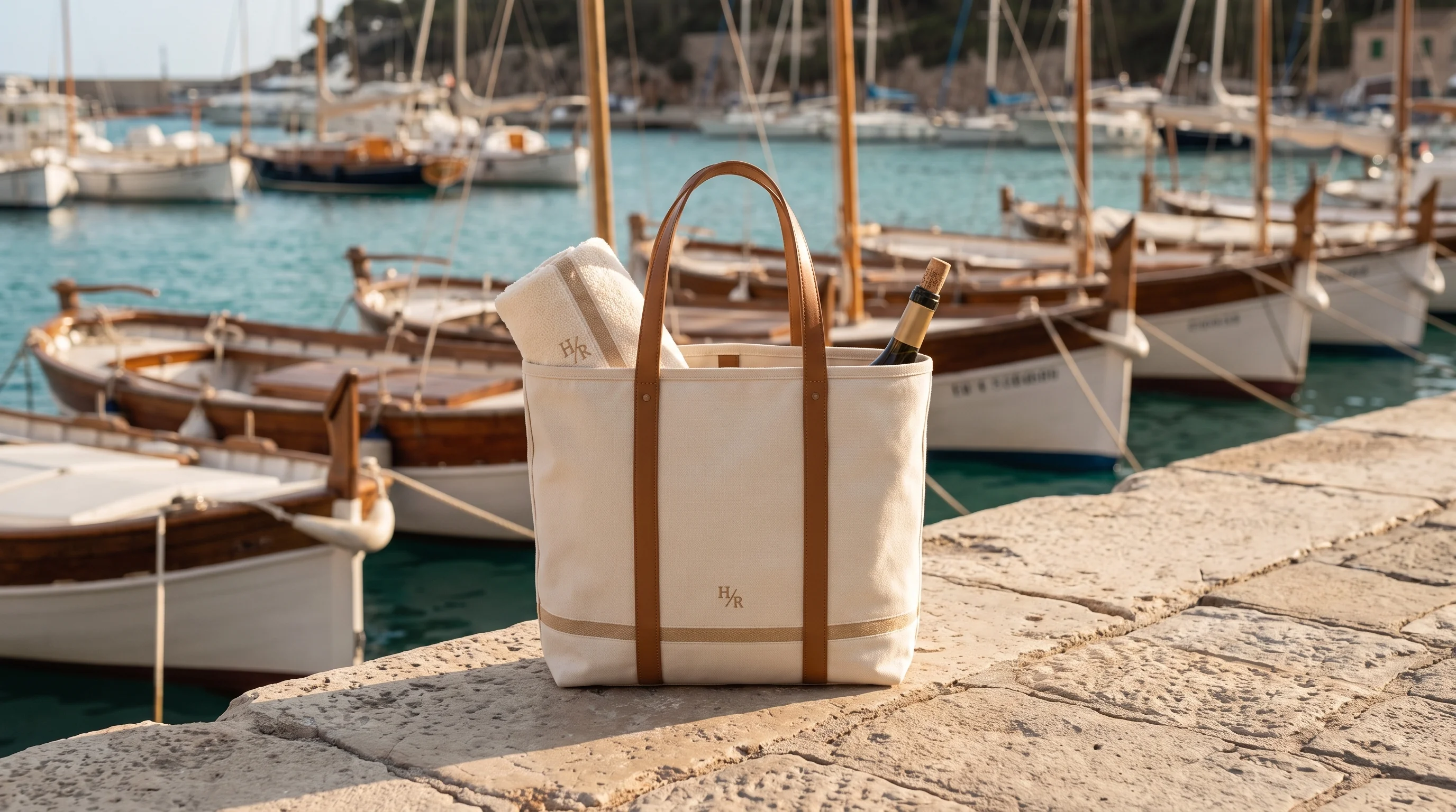 The Harbour Tote — in use